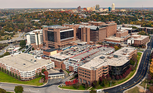 Arieal view of the Winston-Salem campus.