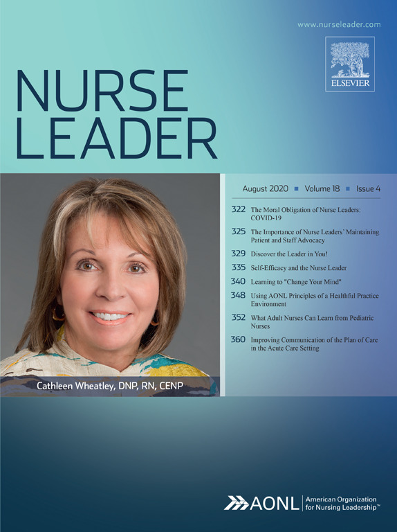 Nurse Leader Cathleen Wheatley featured on Nurse Leader magazine cover